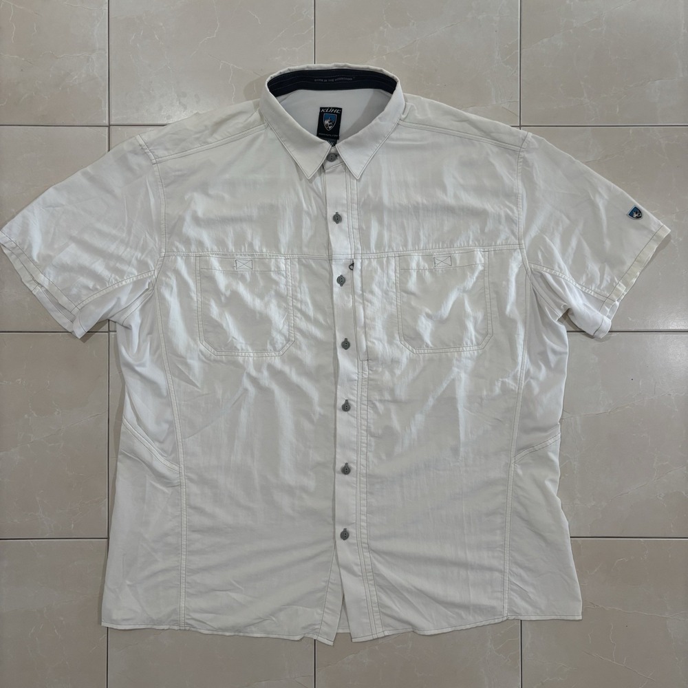 Kuhl Airspeed vented Short Sleeve Shirt men's 2XL UPF fishing outdoor Climb Gorp - Picture 1 of 9